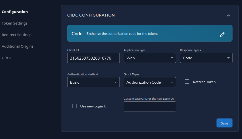 Zitadel redirect view