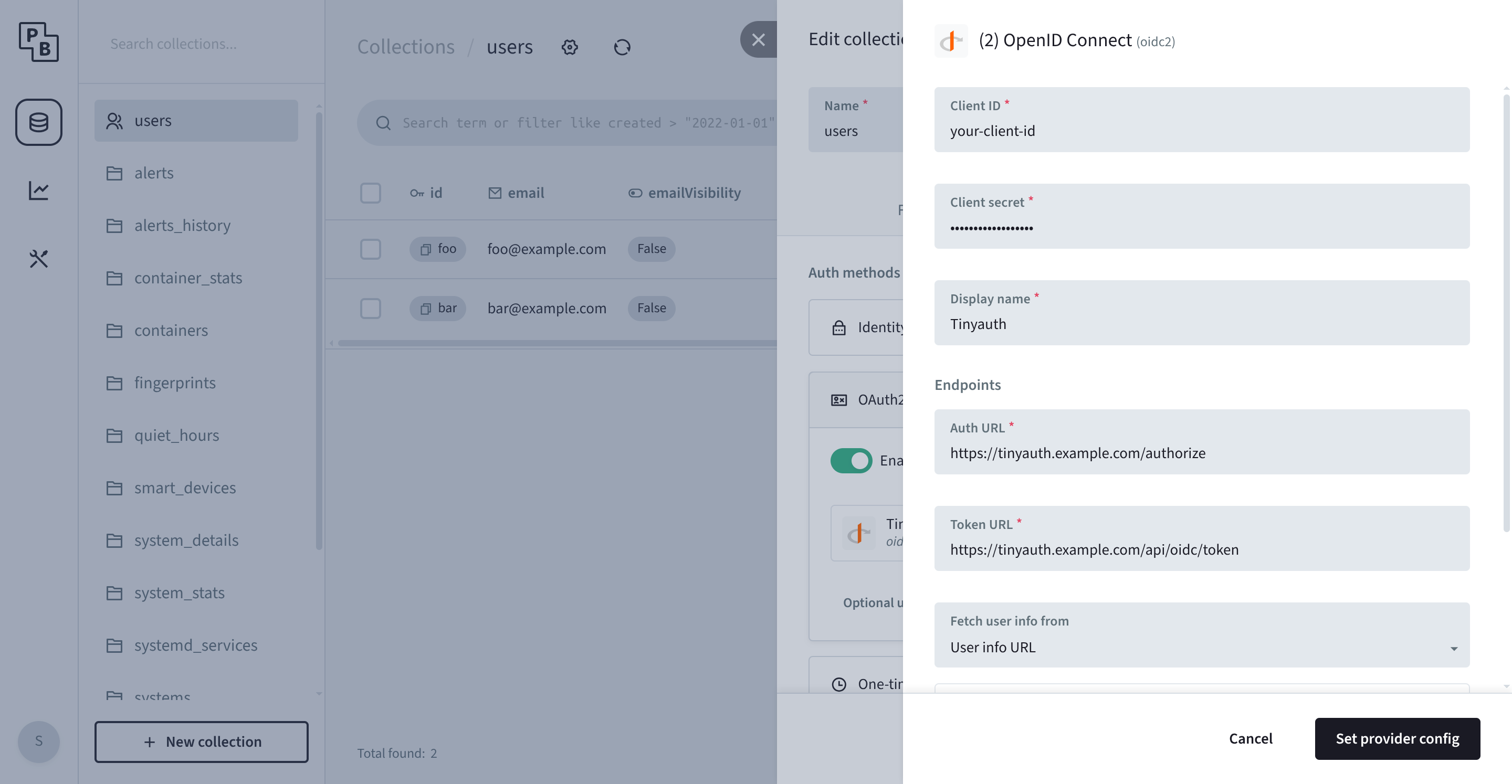 Beszel Create Provider
