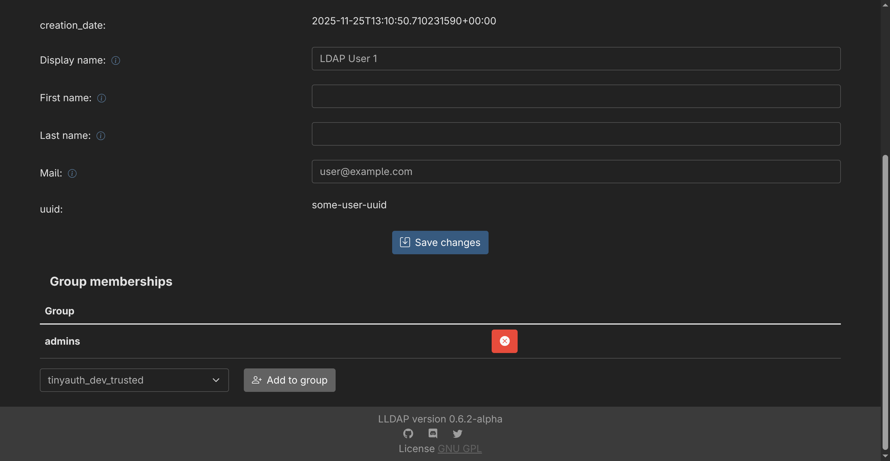 LLDAP Assign User to Group